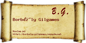 Borbély Gilgames névjegykártya